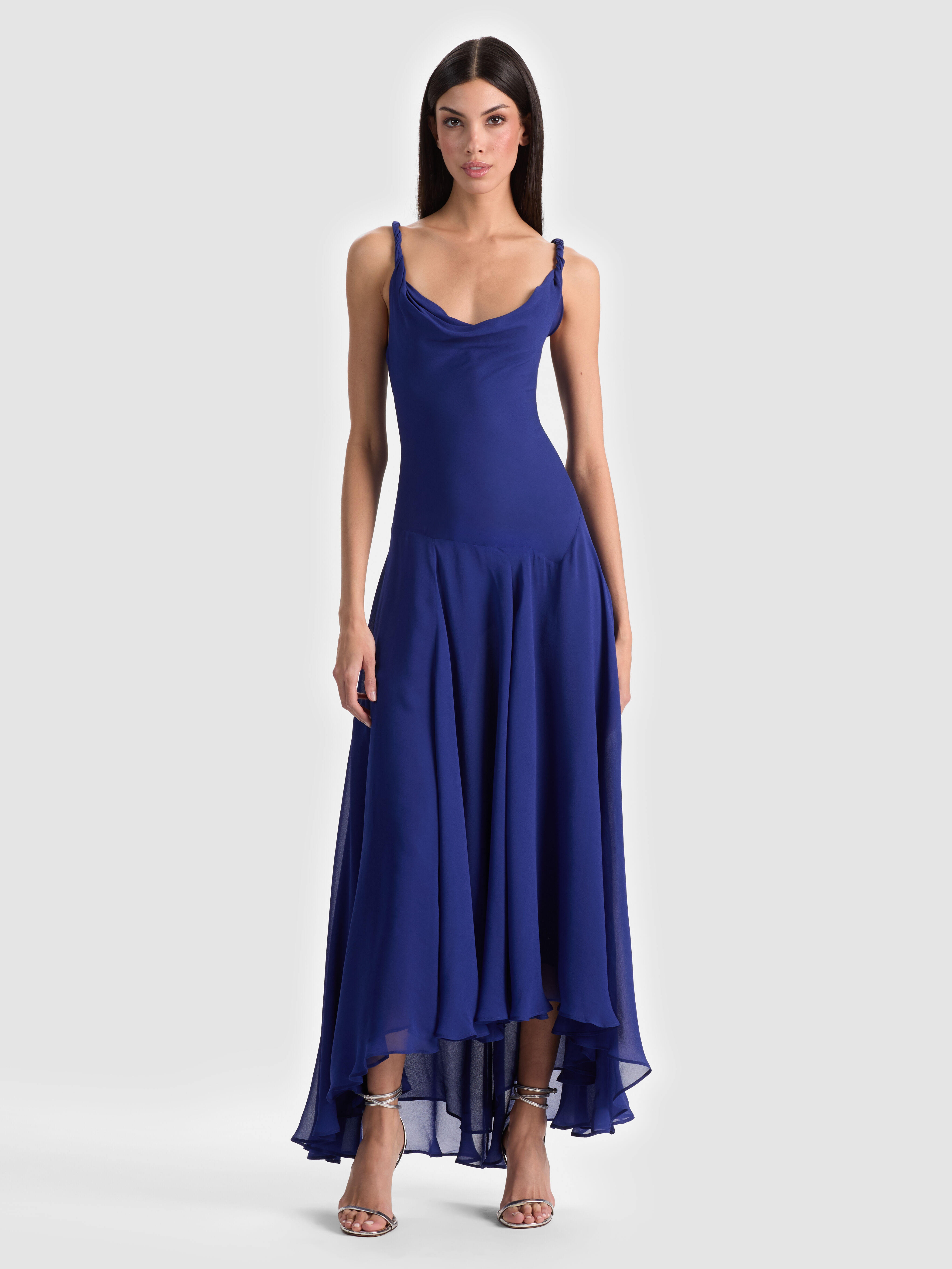 SARIKA MAXI SLIP DRESS - TWILIGHT BLUE