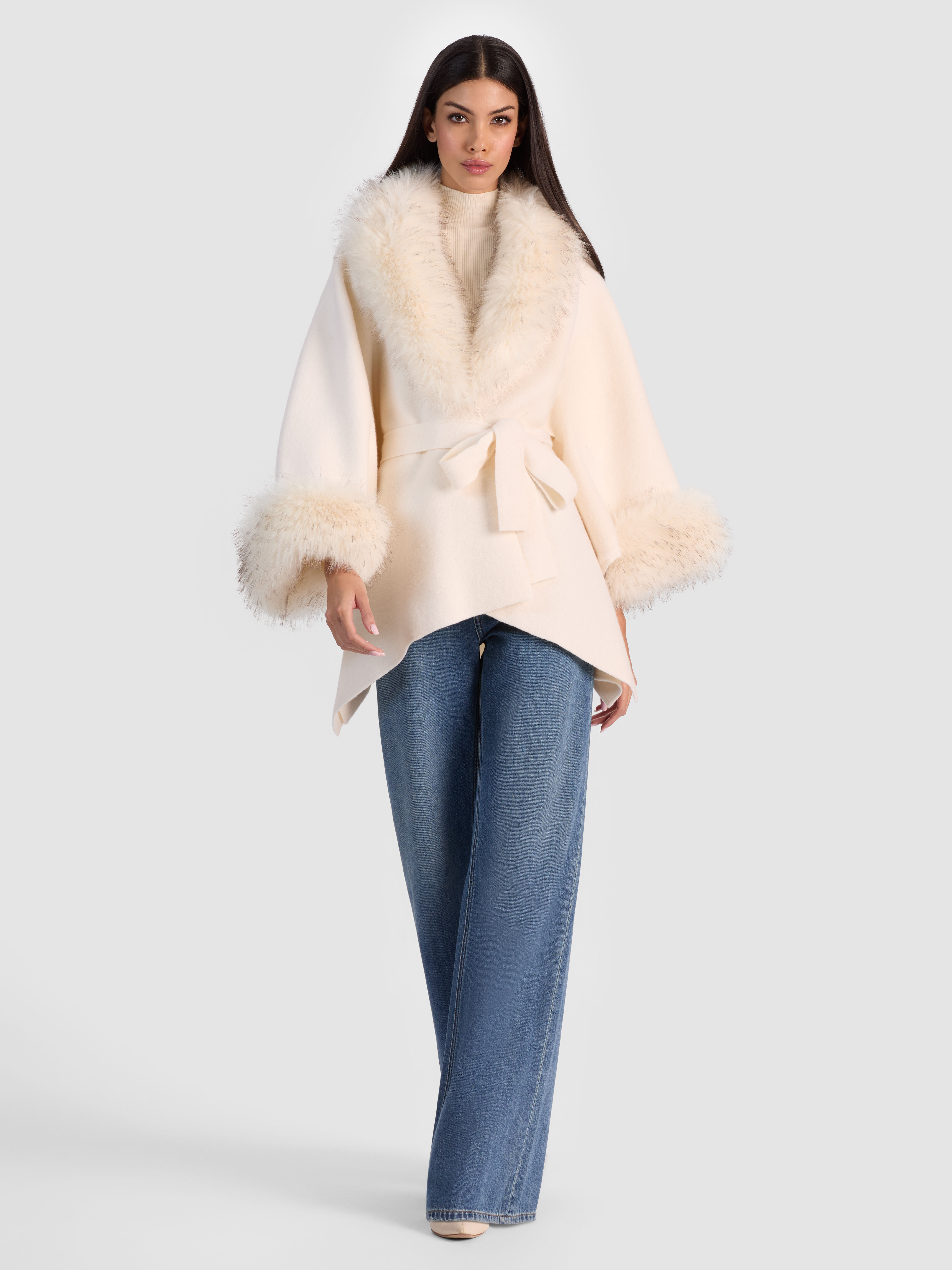 Anastasia Gerrans's NYFW 2026: ALICE + OLIVIA Mini Dress & Coat
